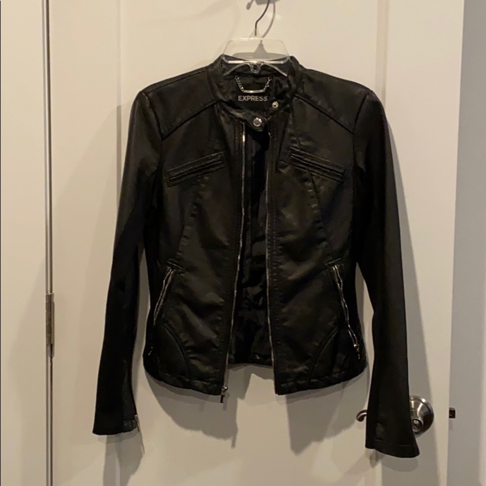 Vegan Leather Black Express Jacket